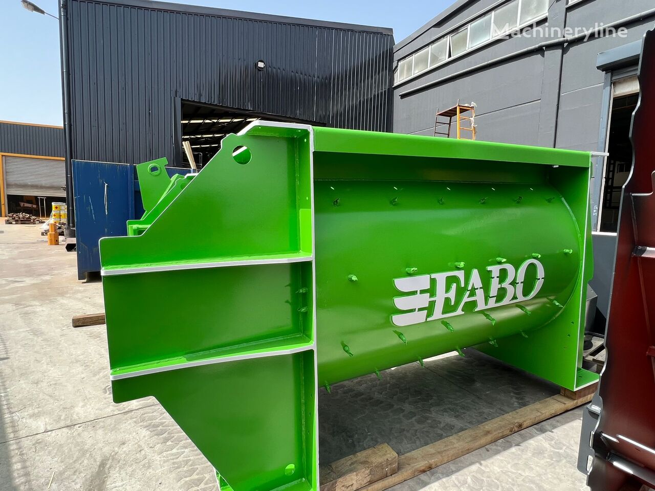 new FABO TWS 02 TWINSHAFT MIXER FOR READYMIXTURE | HIGH CAPACITY concrete mixer
