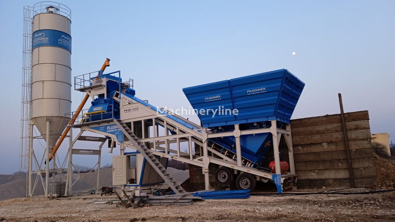 new Plusmix 100 m³/hour MOBILE Concrete Plant - BETONNYY ZAVOD - CENTRALE A