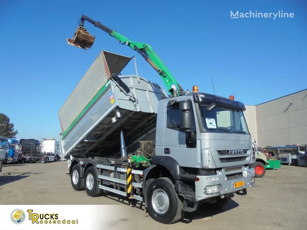 IVECO Eurocargo 380 + Euro 5 + HMF 1643 CRANE + KIPPER + 6X6 + BLAD-BL mobile crane