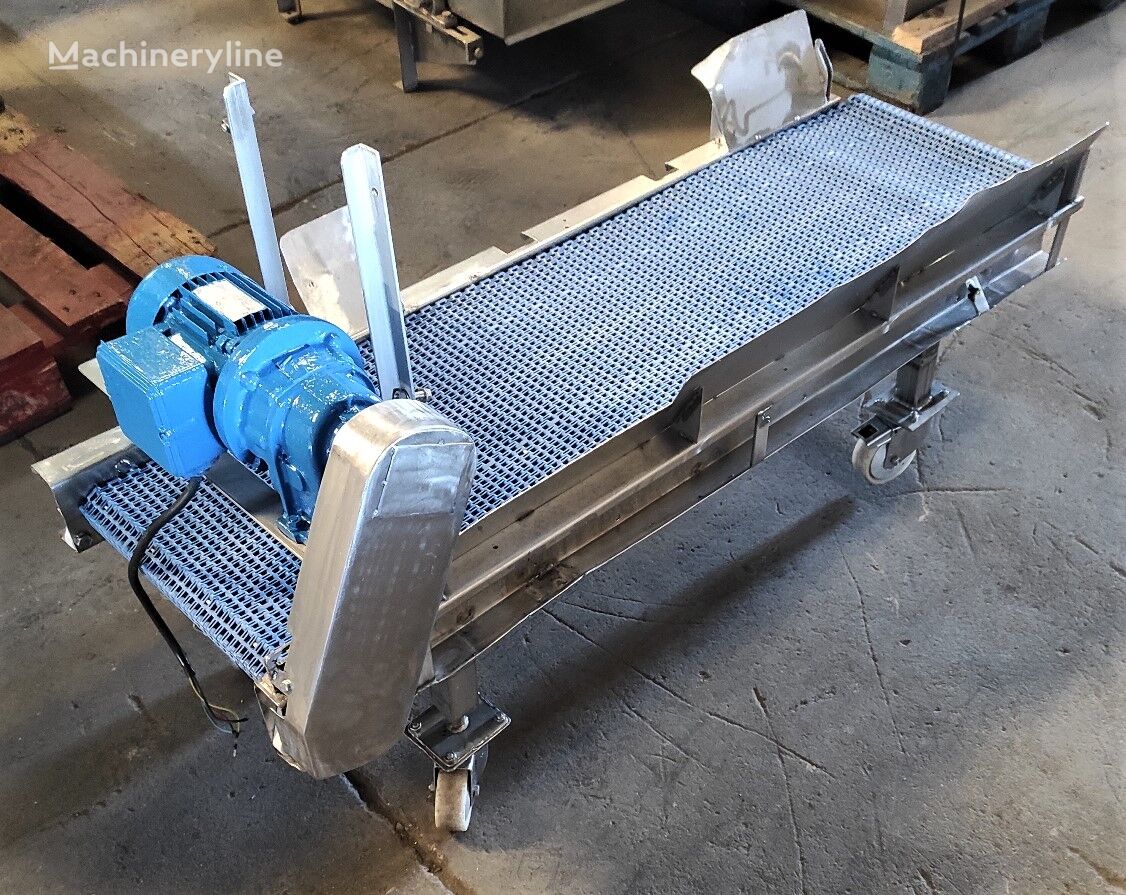 CINTA INTRALOX EN ACERO INOX CON RUEDAS belt conveyor