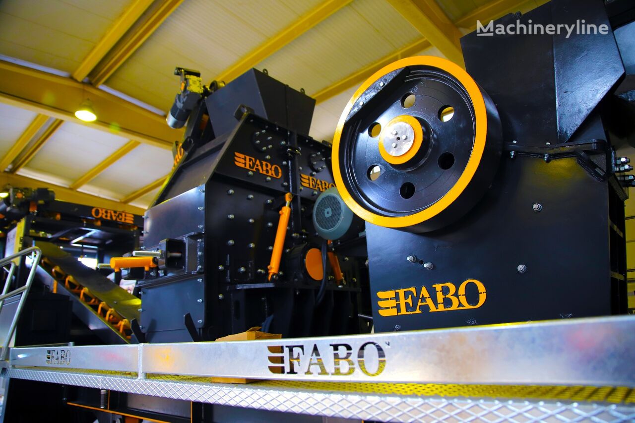 new FABO CLK-60 SERIES 60-120 TPH PRIMARY JAW CRUSHER